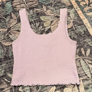 Hollister Light Purple Smocked Tank Top